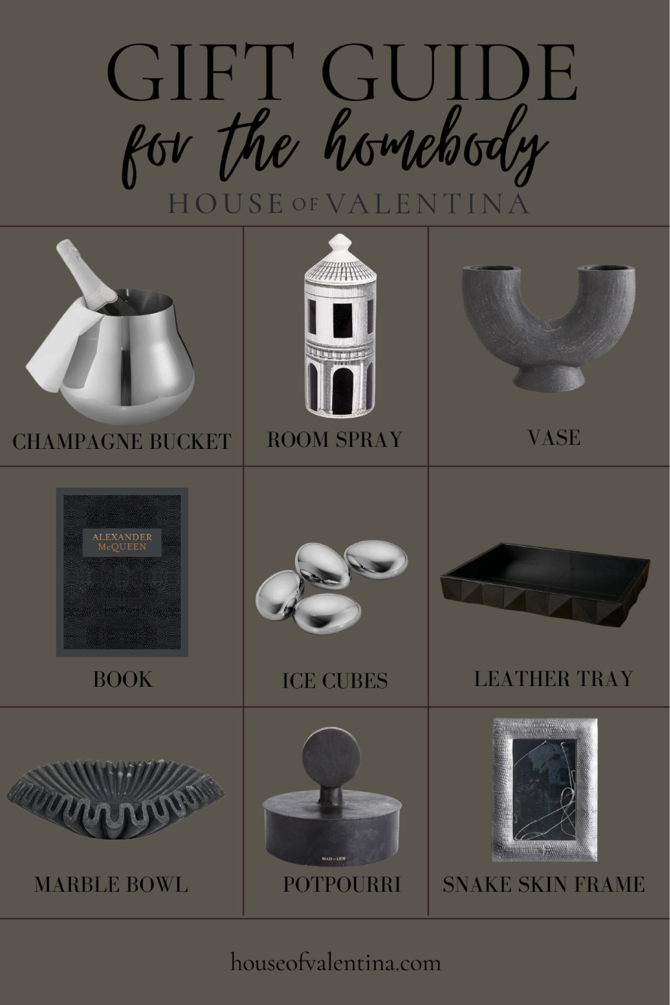 Gift guide for the homebody! Our favorite unique, luxury items perfect for gift giving!

House of Valentina, luxury gifts, unique gifts

#LTKGiftGuide #LTKHome #LTKSeasonal