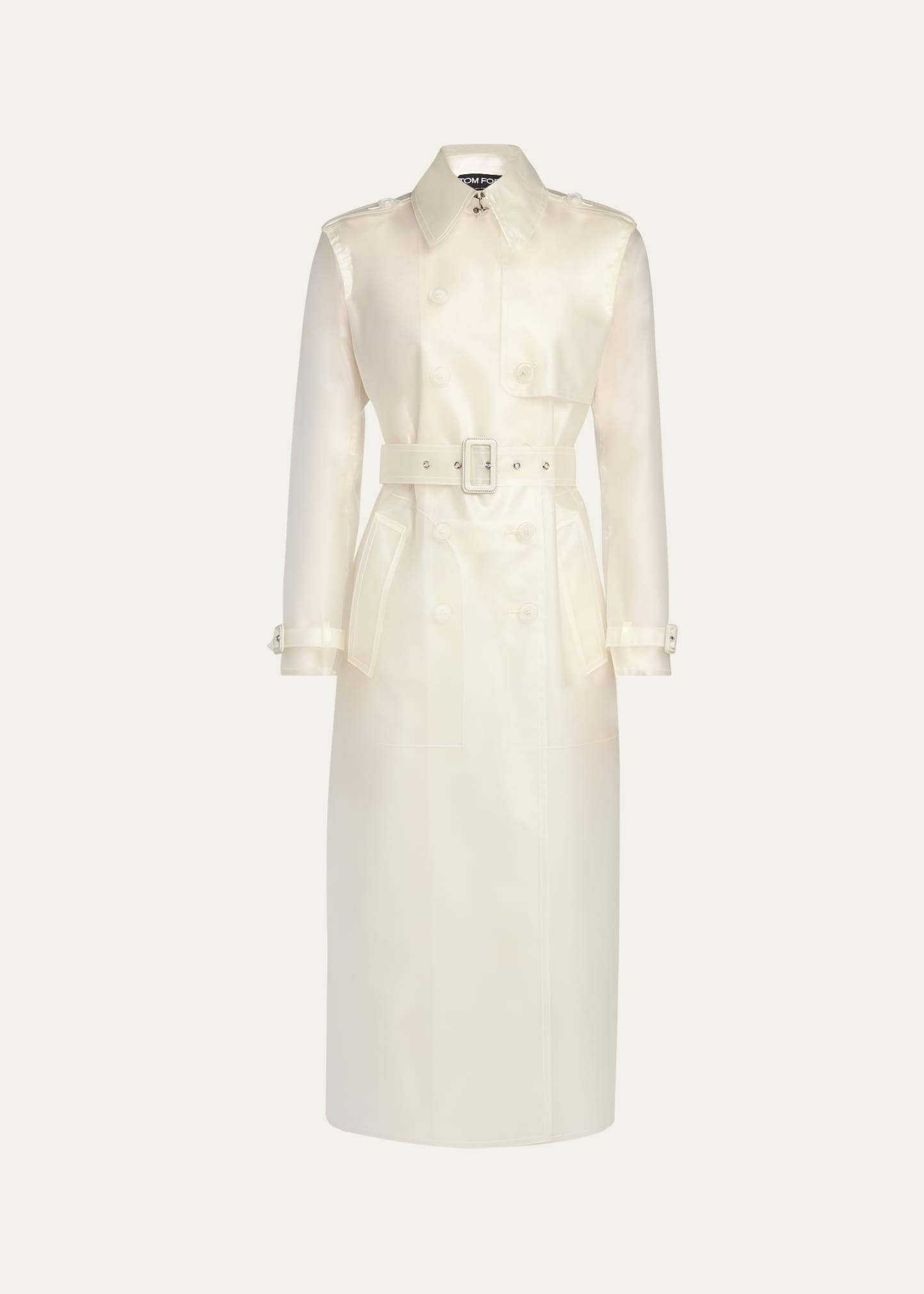 TOM FORD Transparent Belted Trench Coat | Bergdorf Goodman