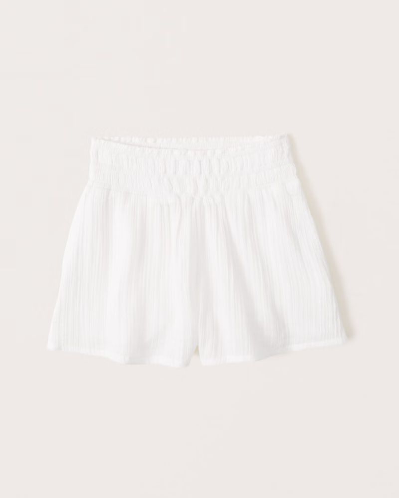 Women's Gauzy Beach Short Coverup | Women's New Arrivals | Abercrombie.com | Abercrombie & Fitch (US)