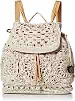 The Sak womens Women's Sayulita Crochet Backpack, Natural Medallion, One Size US | Amazon (US)