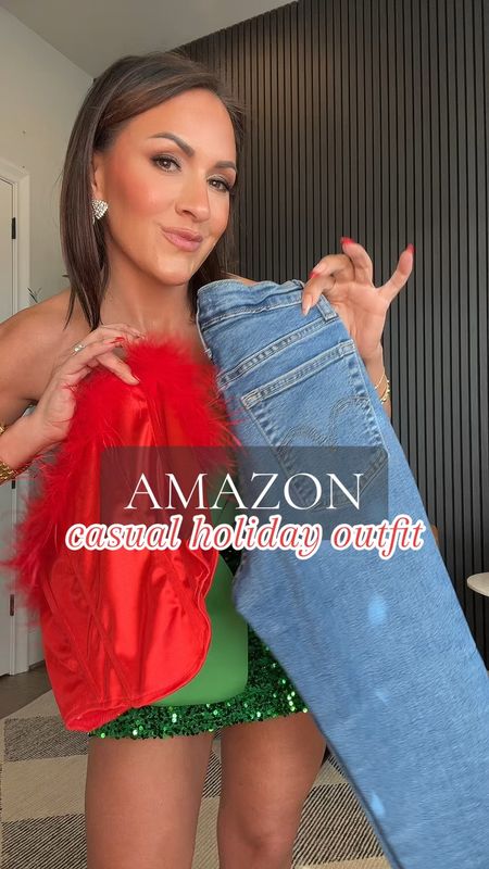 lots of request for casual holiday looks… this is my version 🎁♥️
-
will be 🔗🔗 in my storefront under December Finds 
-
#holidayoutfitideas #amazonfashion #holidaylooks #amazonfashionfinds #fashionover40 #holidayoutfits #corsettopoutfit #amazonjeans  

#LTKstyletip #LTKHoliday #LTKover40
