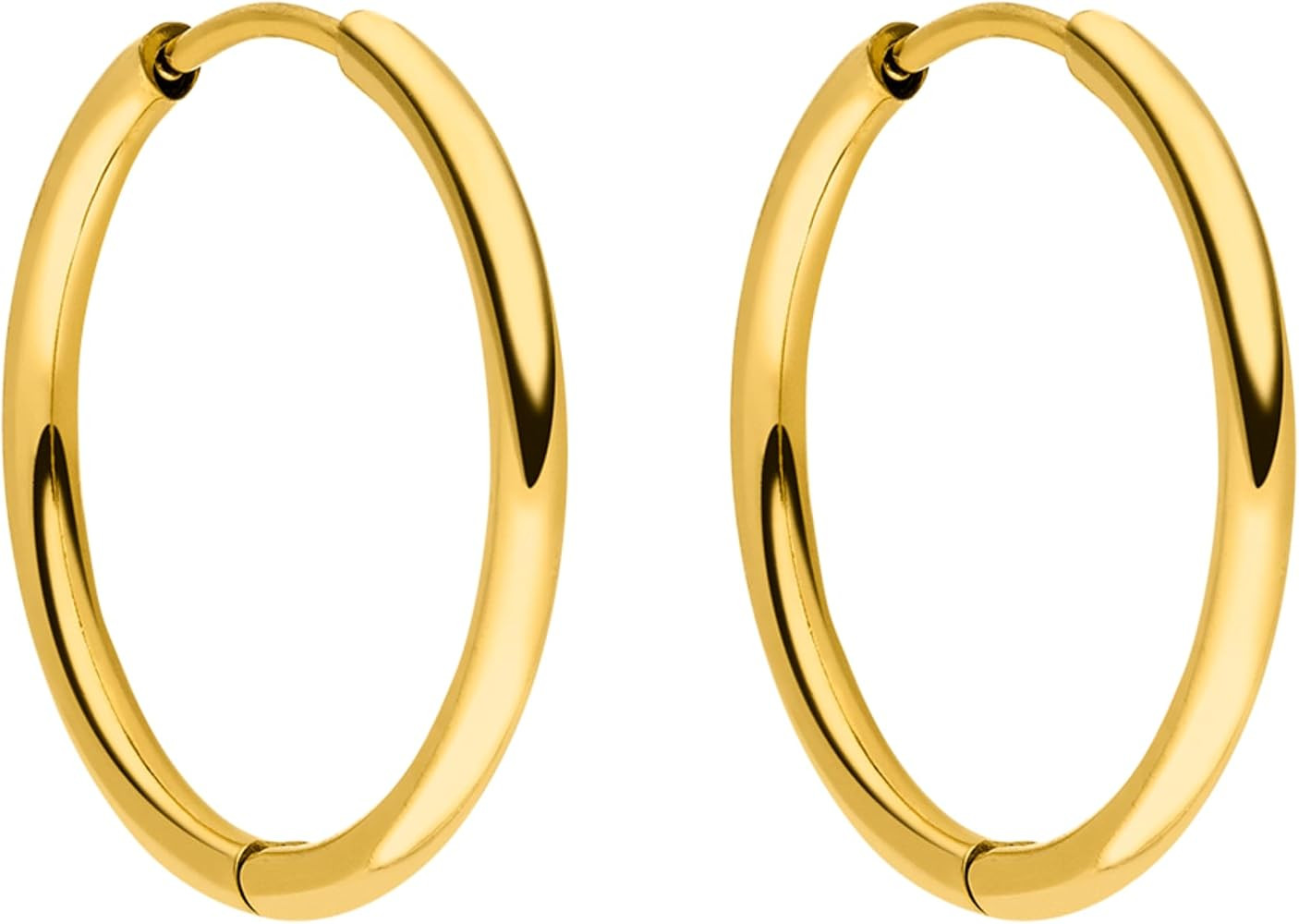 Purelei Sleeky Ohrringe, Schlichte Creolen f\u00fcr Frauen, Wasserfeste kleine Creolen aus Edelst... | Amazon (DE)