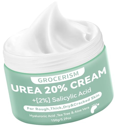 Urea Cream 20 Percent For Feet Plus 2% Salicylic Acid 150g || Foot Cream and Hand Cream Maximum Strength with Hyaluronic Acid, Tea Tree, and Aloe Vera for Deep Moisturizes | Amazon (US)