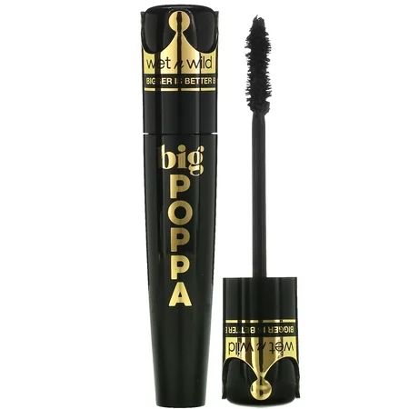 Wet n Wild Big Poppa Mascara Blackest Black 0.33 fl oz (10 ml) | Walmart (US)