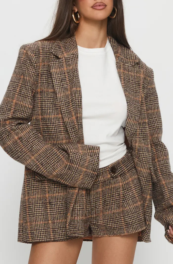 Ayvanna Oversize Glen Plaid Blazer | Nordstrom
