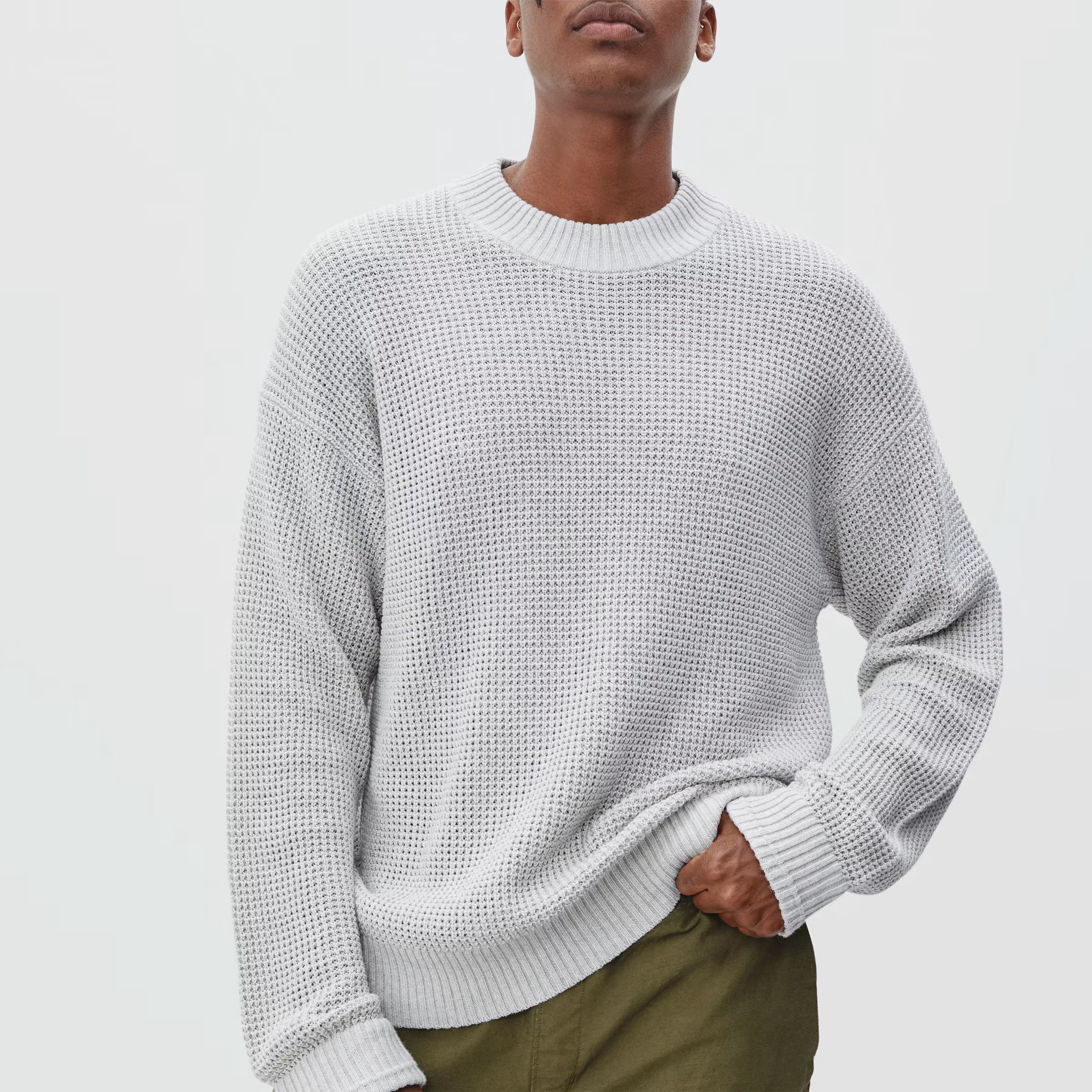 The No-Sweat Waffle Relaxed Crew | Everlane