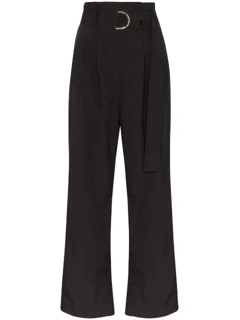 belted high-waisted trousers | Farfetch (AU)