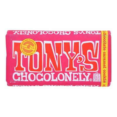 Tony's Chocolonely - Bar - Milk Chocolate Caramel Cookie - Case of 15 - 6.35 oz | Target
