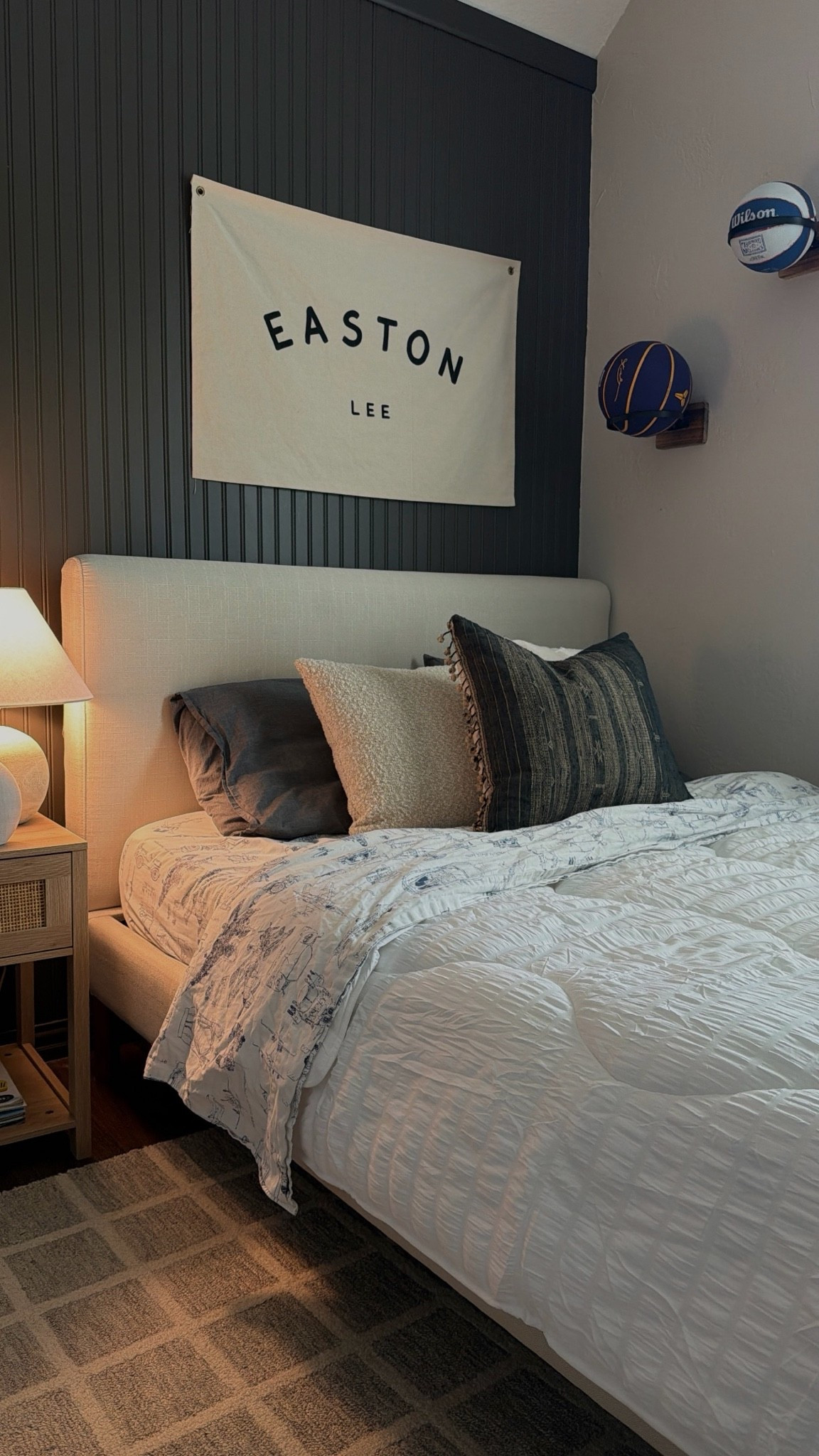 The coverless duvet from @mynightlark.us on my son’s bed - such an easy option especially when you want backup bedding on hand for kiddos! #ad

#LTKKids #LTKHome