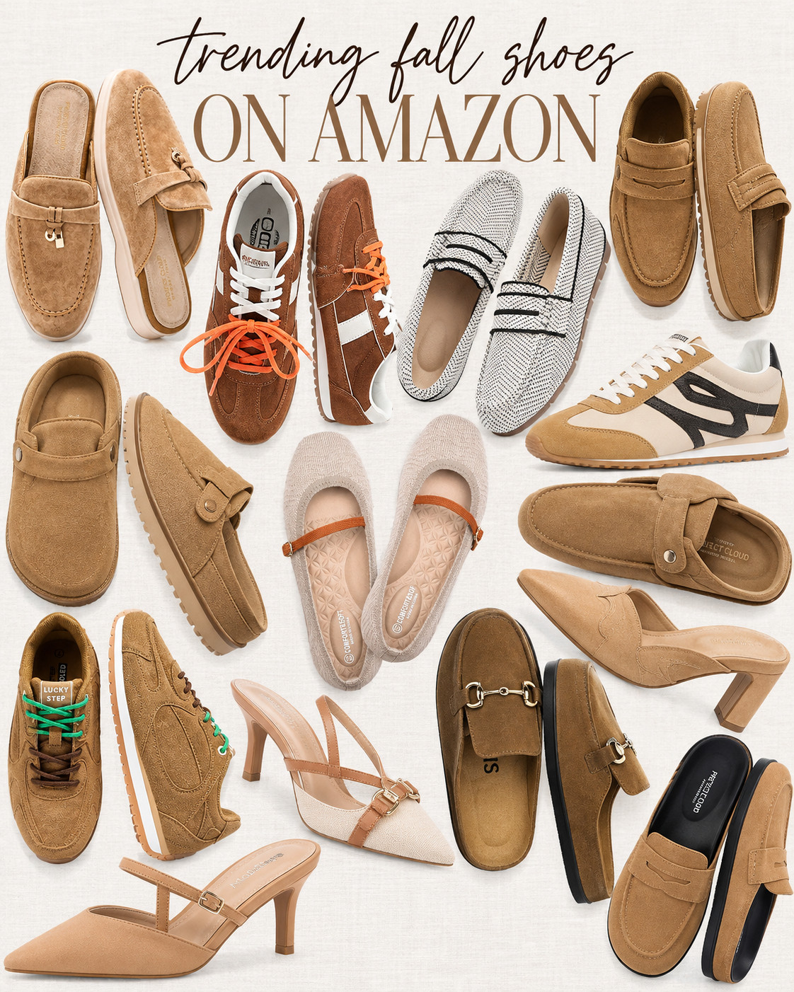 Amazon is coming for my entire fall shoe budget. From suede sneakers and clogs to loafers, ballet flats and heels, these are the trending styles that look way more expensive than their Amazon price tags.
Basically, consider your fall shoe lineup handled. 

 