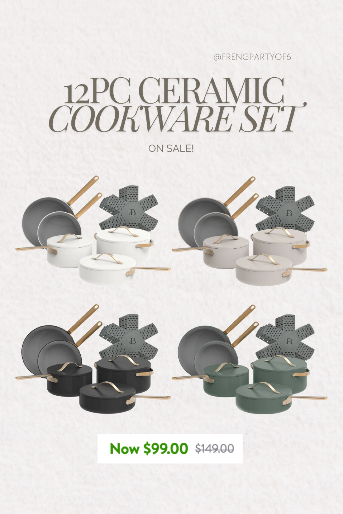 Beautiful 12pc Ceramic Non-Stick Cookware Set from Walmart is on sale! 9 colors available !

#LTKFindsUnder100 #LTKHome #LTKSaleAlert