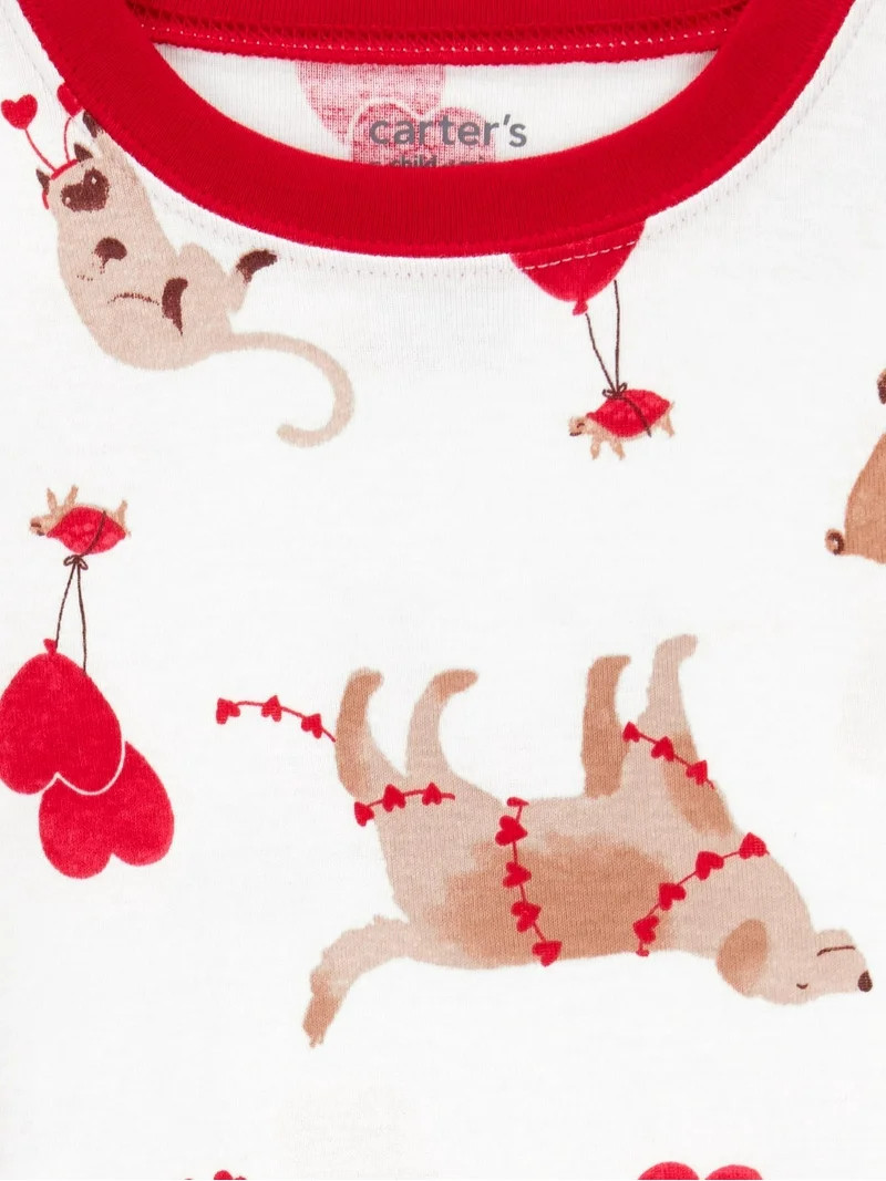 Carter's Child of Mine Baby and Toddler Valentine's Day Pajamas Set, 2-Piece, Sizes 12M-5T | Walmart (US)