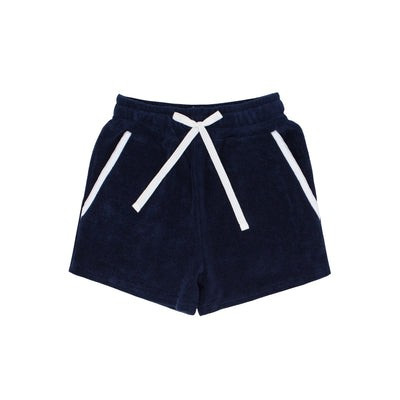 boys navy french terry short | minnow