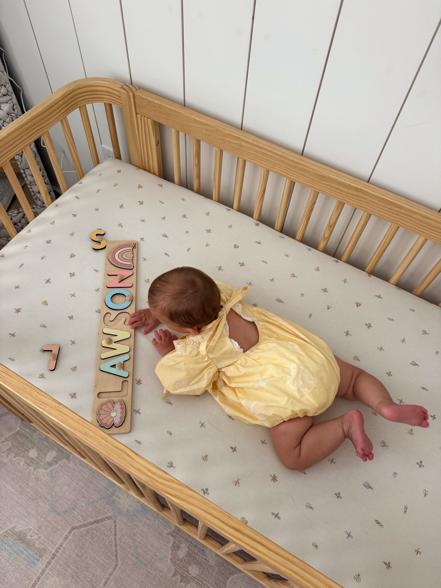 Sweet little moments in her crib lately 🤍✨

We’ve been loving this natural wood crib + the softest fitted sheets — such a cozy, neutral setup for everyday naps and playtime.

Exact crib + sheets are from Nestig, but linking similar options here for you 🫶🏼

#LTKmomlife #LTKBaby #LTKHome