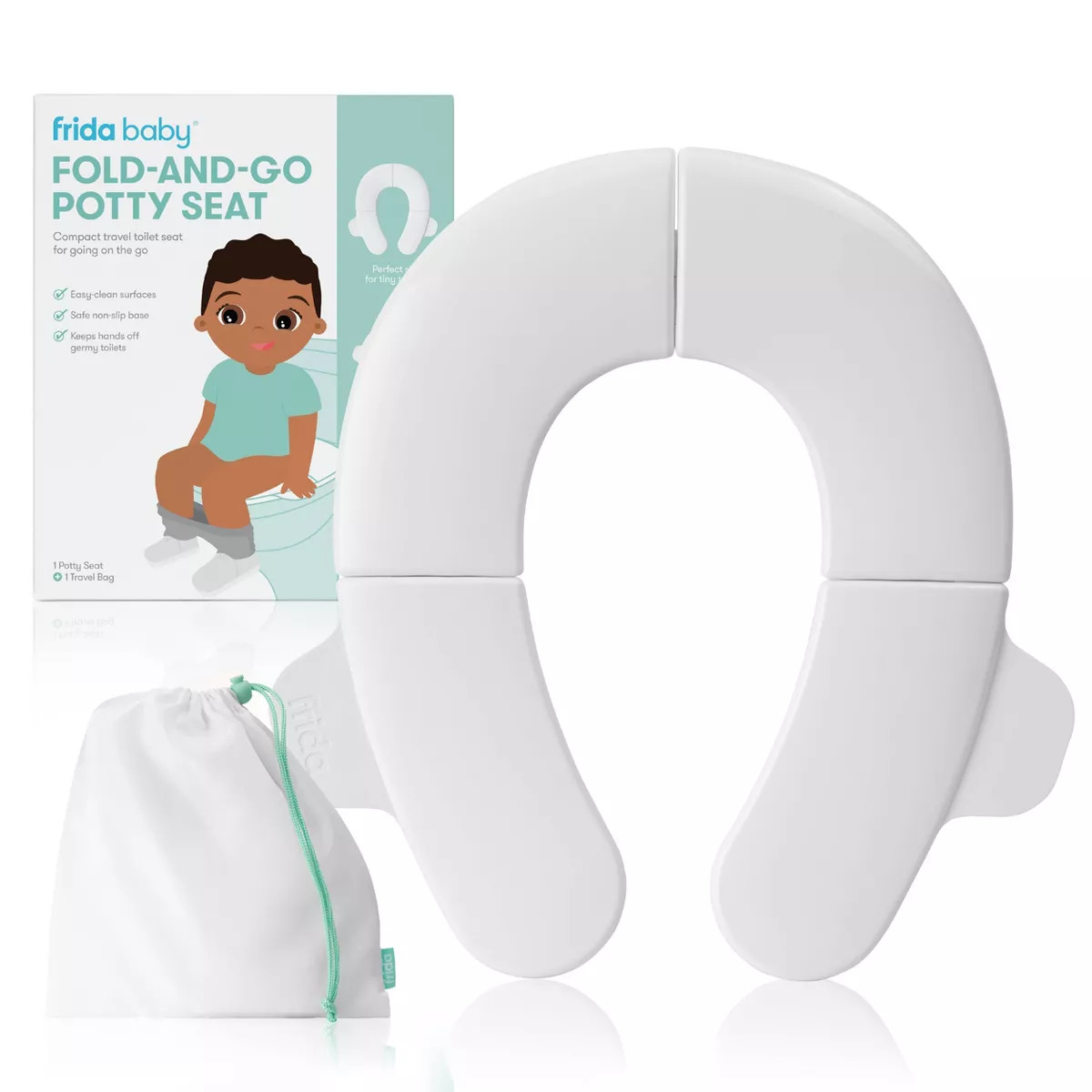Frida Baby Fold n Go Potty Toilet Training Seat - White | Target