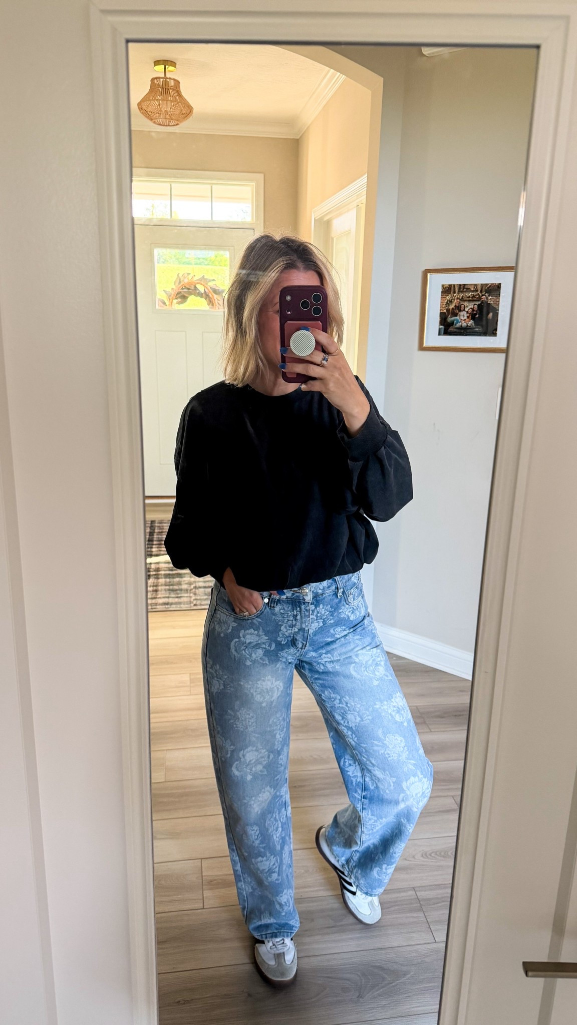 OOTD 💙🖤
 
Adding similar items! Jeans from
TJ Maxx and top from Target

#LTKootd #LTKdayinmylife #LTKmomlife