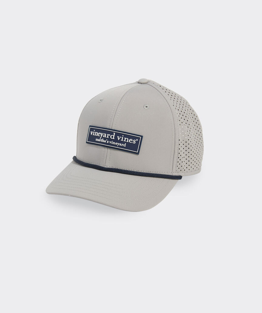 Performance Rubber Patch Logo Box Baseball Hat | vineyard vines