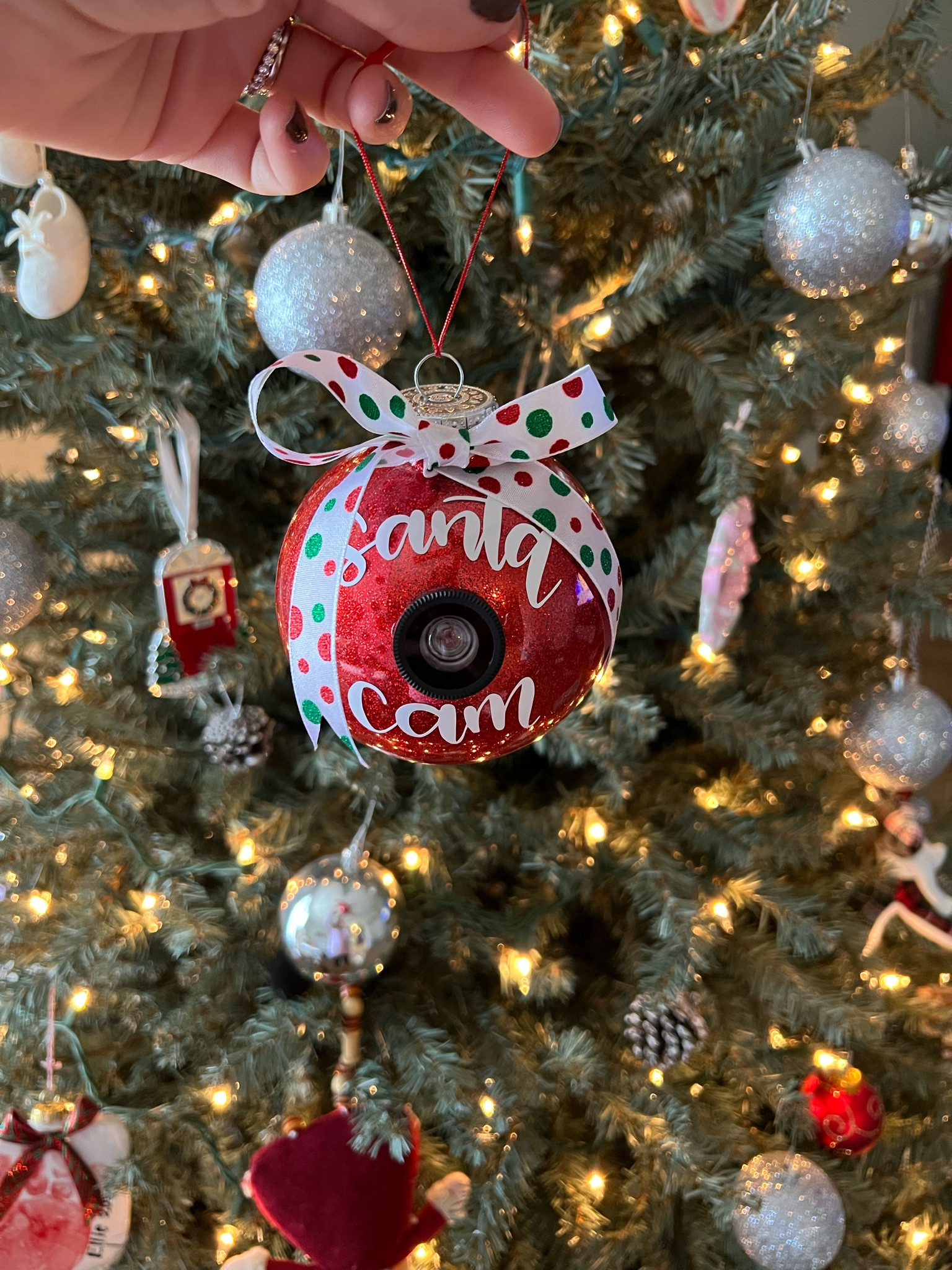 My aunt got this adorable santa cam ornament from a local craft show but I linked some similar ones on Etsy!

#LTKfamily #LTKSeasonal #LTKHoliday