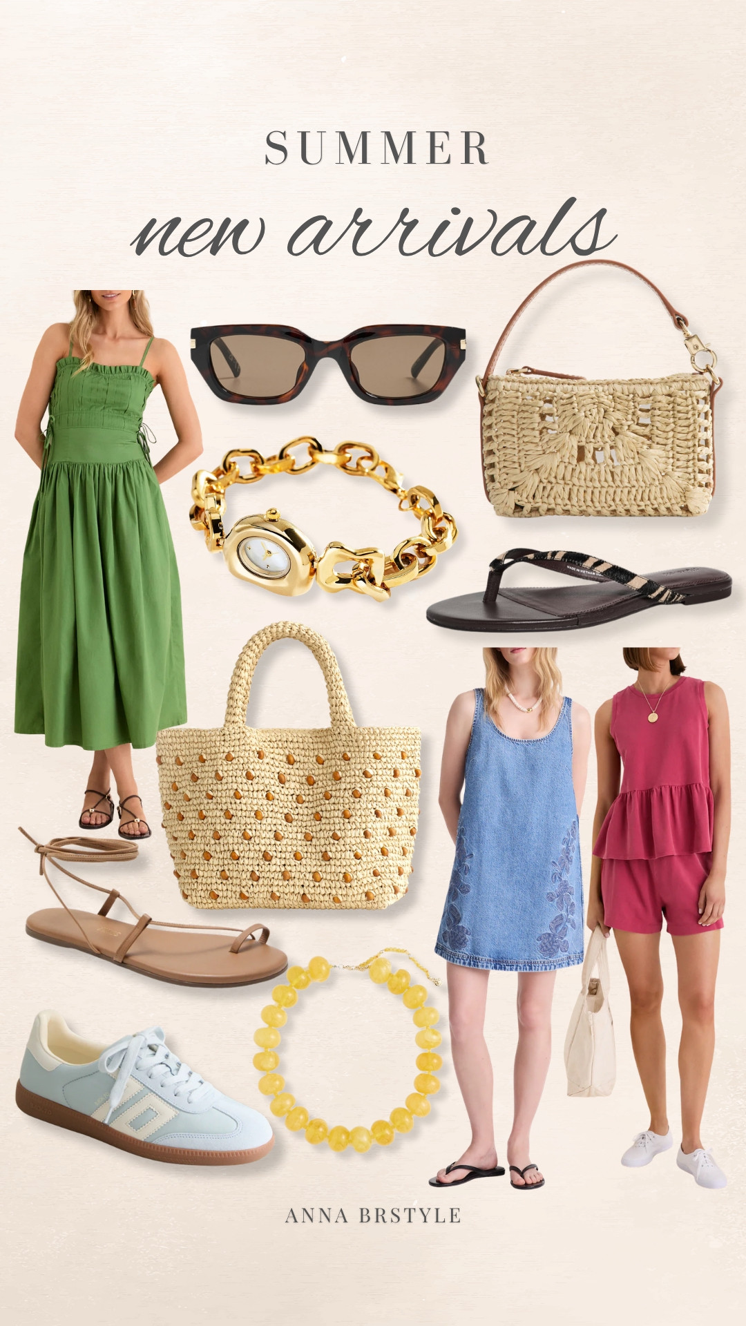 Step into summer with these chic new arrivals! From breezy dresses and casual sandals to statement accessories and versatile totes, these pieces are perfect for warm weather styling, vacation looks, and effortless everyday outfits. Elevate your wardrobe with these season-ready finds you’ll reach for again and again.

summer dresses, casual sandals, straw bag, platform slides, vacation outfits, statement jewelry, lightweight tops, AnnaBRStyle

#LTKootd #LTKSeasonal #LTKTravel