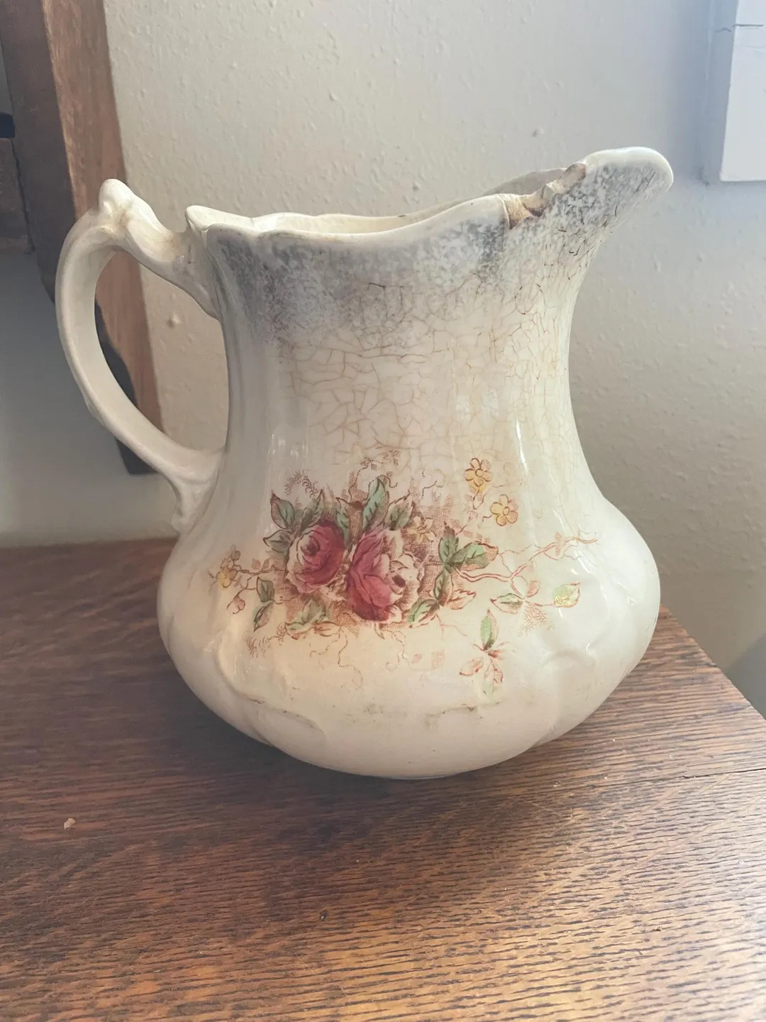 Antique Ironstone Floral Pitcher by Willets Manufacturing Co. - Etsy | Etsy (DACH)