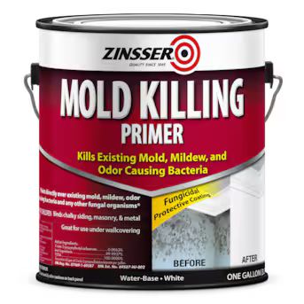 Zinsser Mold killing Interior/Exterior Multi-purpose Water-based Primer (1-Gallon) | Lowe's