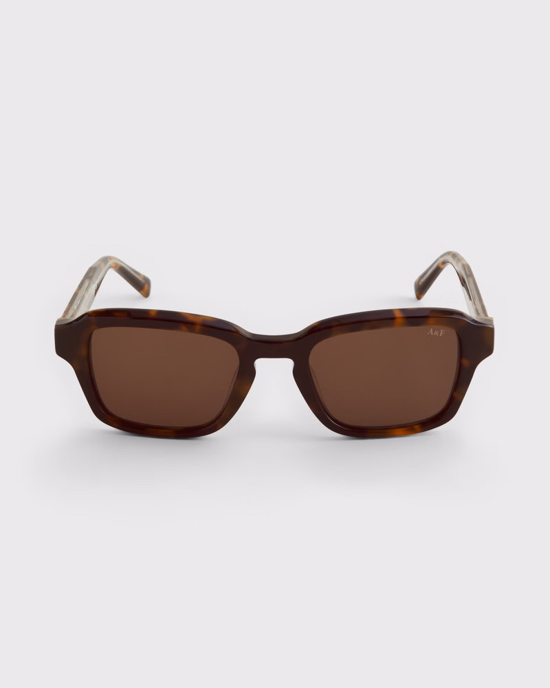 Women's Rectangular Aviator Sunglasses | Women's Accessories | Abercrombie.com | Abercrombie & Fitch (US)