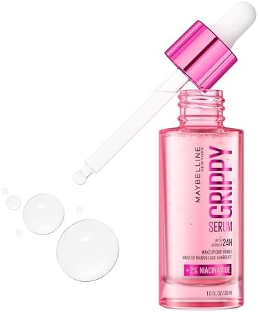 Maybelline Grippy Serum Primer, Hydrating Makeup Primer with 2% Niacinamide For Up To 24HR Make U... | Amazon (US)