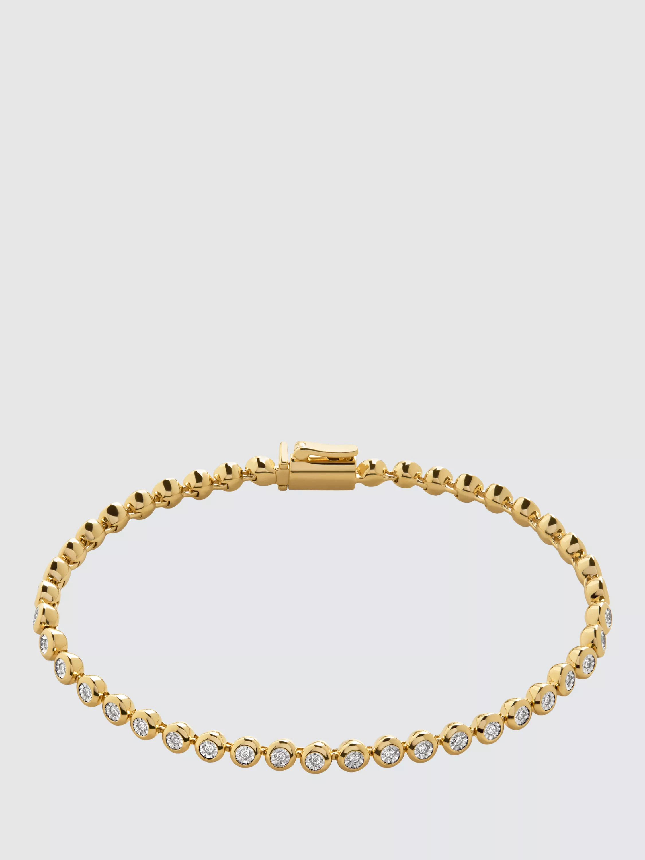 Monica Vinader Lab Grown Diamond Essential Tennis Bracelet | John Lewis (UK)