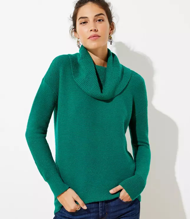 Cowl Neck Tunic Sweater | LOFT | LOFT