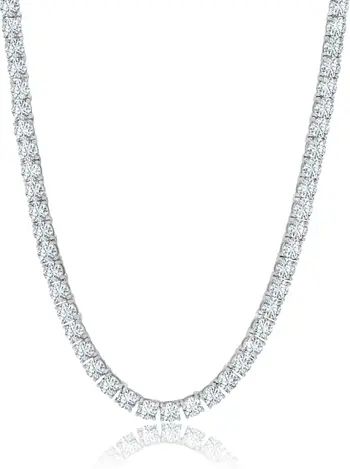 Round Cubic Zirconia Tennis Necklace | Nordstrom