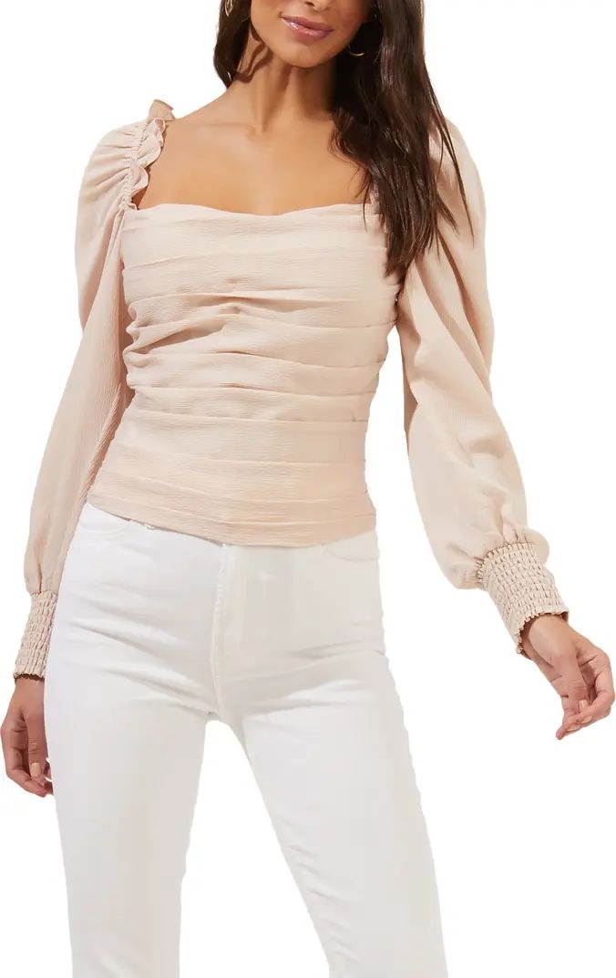 Square Neck Puff Sleeve Top | Nordstrom