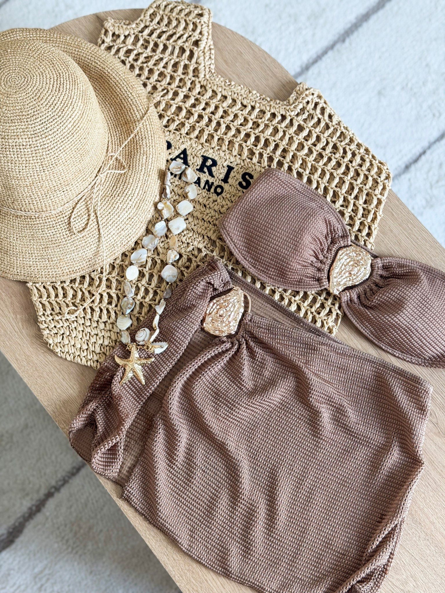 Loving this neutral resort wear look! Hard to believe it's all Amazon!

Style, style guide, resort wear, resort style, resort outfit, swim, swimsuit, necklace, tote bag, paris purse, sun hat, Amazon fashion, designer inspired, look for less

#LTKSeasonal #LTKTravel #LTKootd