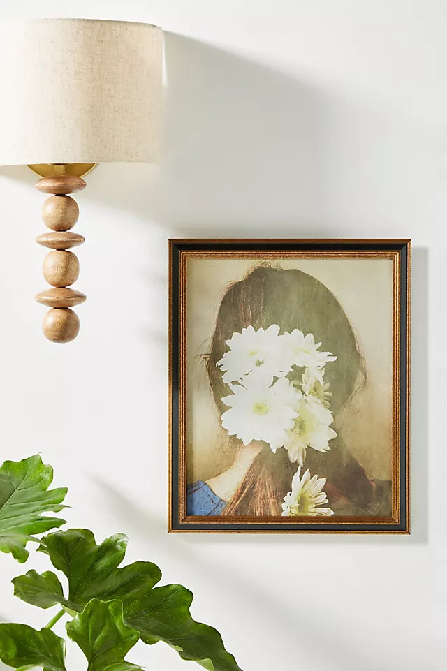 White Flowers in Her Hair Wall Art | Anthropologie (US)