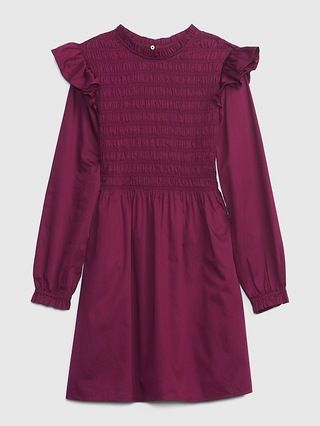 Smocked Ruffle Sleeve Mini Dress | Gap (US)