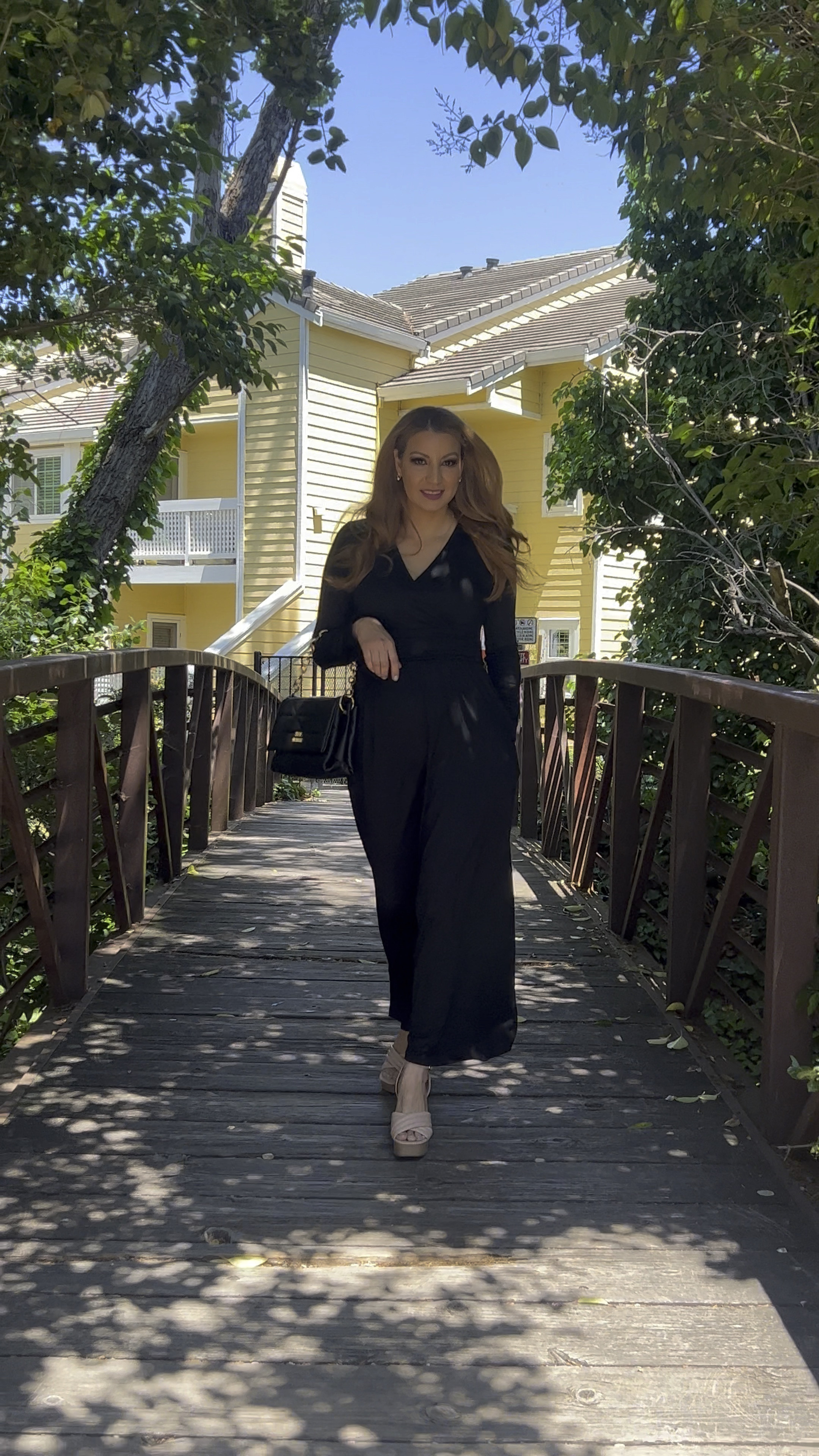 OUGES - Vestido largo de manga larga o corta con cuello en V y cintura cruzada para mujer
Size:M

#LTKbeauty #LTKstyletip #LTKfindsunder50