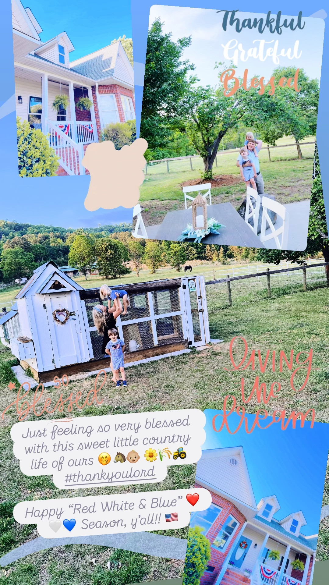 Just feeling so very blessed with this sweet little country life of ours 🤭🐴👶🏼 🌼🌾🚜 #thankyoulord

Happy “Red White & Blue” ❤️🤍💙 Season, y’all!! 🇺🇸