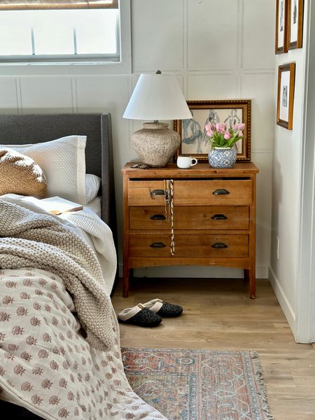 Dresser, nightstand, bed, bedding, quilt, blankets 

#LTKhome