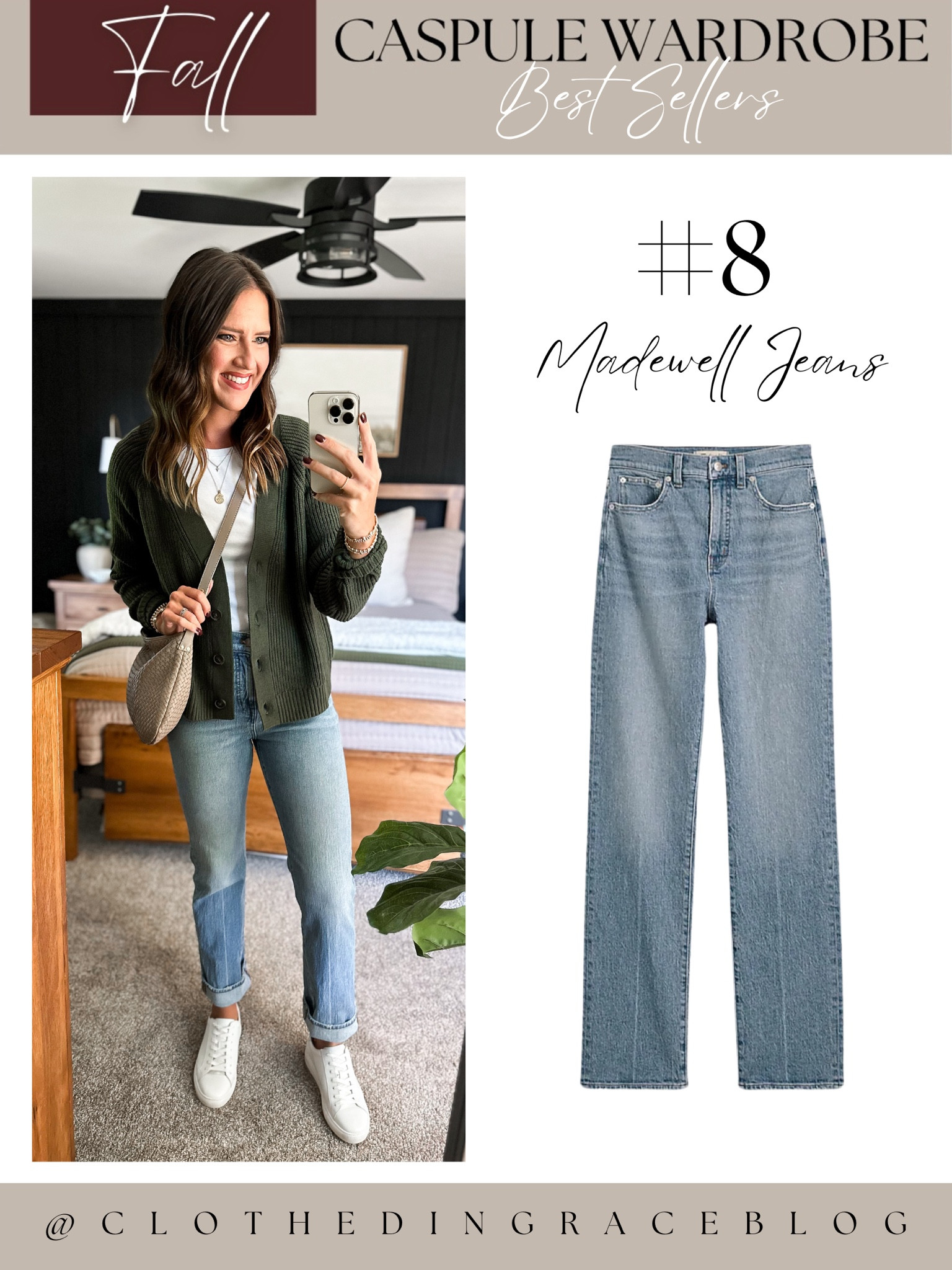 Top 10 best sellers from the fall capsule

Jeans - size down, I’m in a 25 regular 
White tee - small
Cardigan - small tall


#LTKStyleTip #LTKFindsUnder100 #LTKFindsUnder50