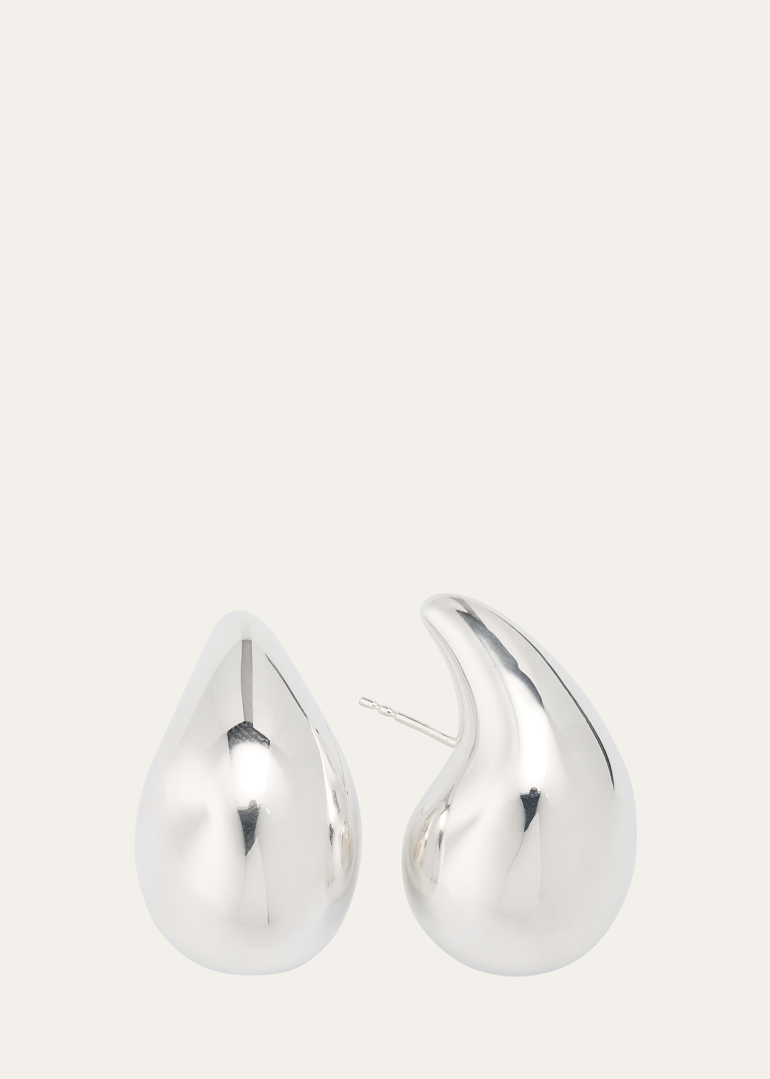 Bottega Veneta Small Teardrop Sterling Silver Earrings | Bergdorf Goodman