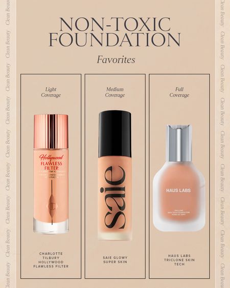 CLEAN BEAUTY \ my favorite non-toxic foundations!

Makeup
Skin
Skincare 

#LTKFindsUnder50 #LTKBeauty