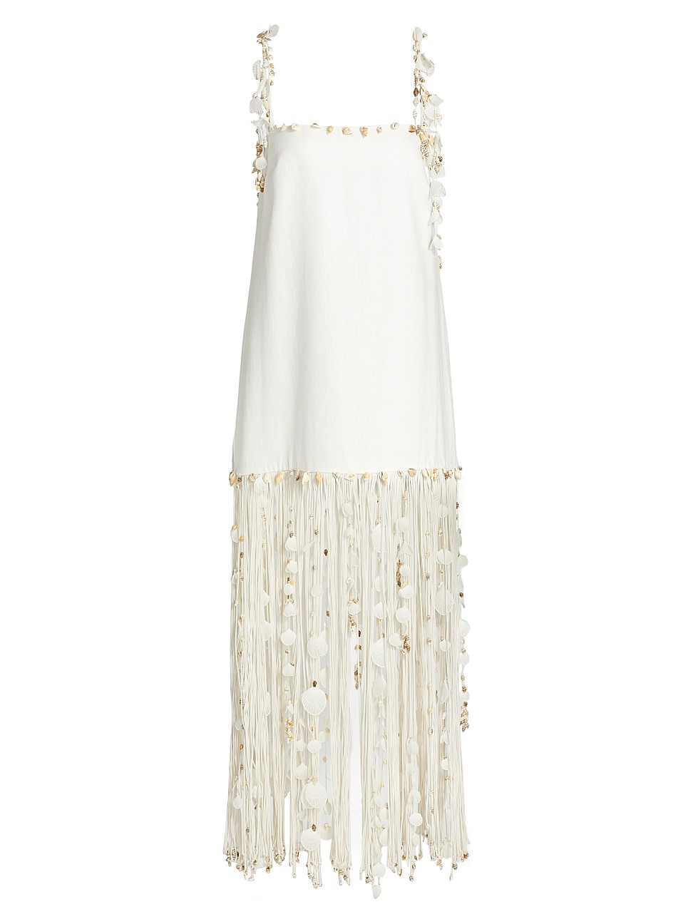 Postcard Shell & Fringe Trim Dress | Saks Fifth Avenue