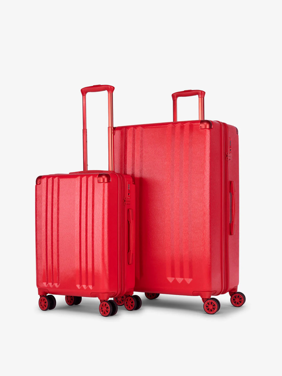 Ambeur 2-Piece Luggage Set in Metallic Red | CALPAK