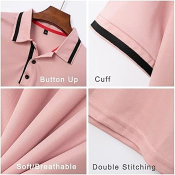 Men's Polo Shirts 2024 Short Sleeve Casual Polo T Shirt Color Block Slim Fit Golf Shirts with Poc... | Amazon (US)