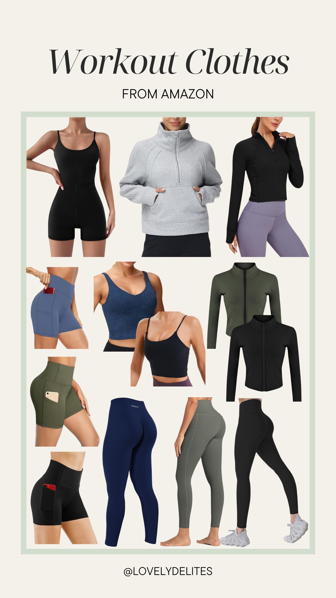 My go-to workout clothes from Amazon 🤍

#LTKActive