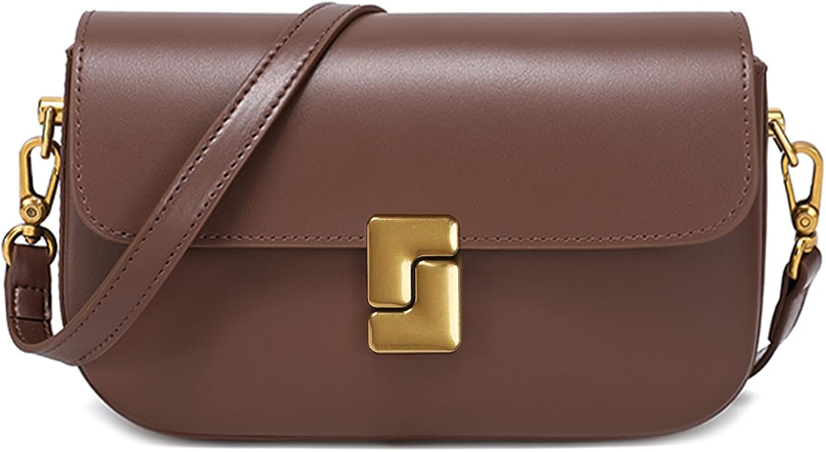 imeetu Soft Leather Crossbody Bag for Women, Top Handle Shoulder Bag Removable Shoulder Straps | Amazon (US)