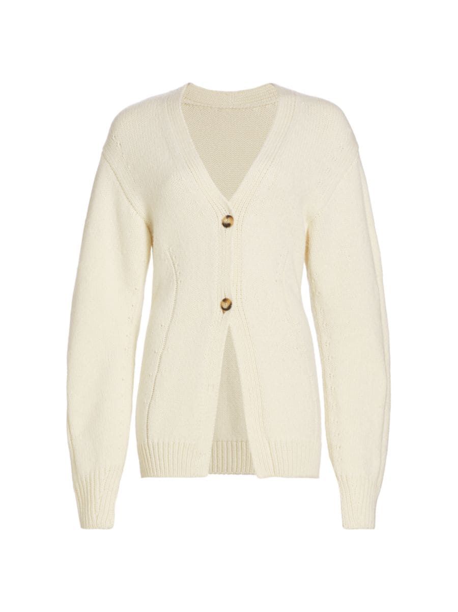 Wool-Blend Fitted Cardigan | Saks Fifth Avenue