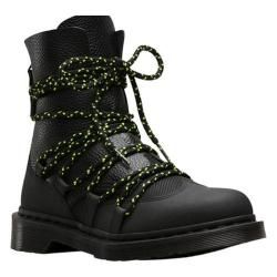 Women's Dr. Martens Zelda Combat Boot Black Ajax Embossed/Aunt Sally Tumbled Leather | Bed Bath & Beyond