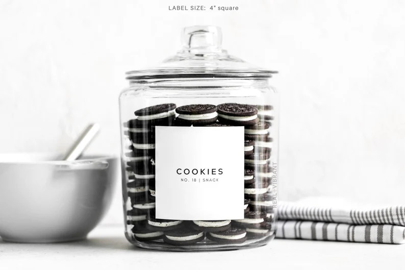 Pantry Labels (Minimal Design) • Water Resistant • Custom Pantry Labels • Durable | Etsy (US)