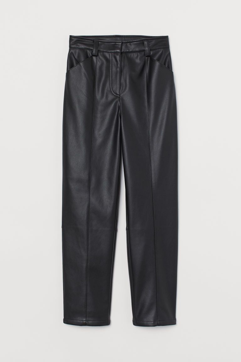 H & M - Faux Leather Pants - Black | H&M (US + CA)