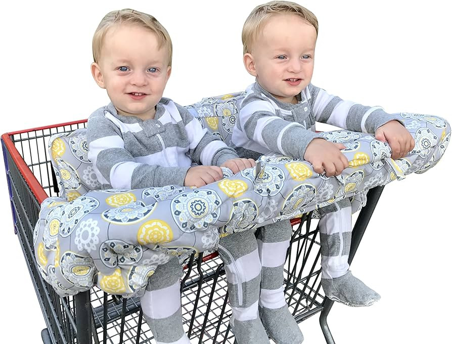 Twin Double Shopping Cart Cover for Baby Siblings with Carrying Case. Guaranteed to Fit Wholesale... | Amazon (US)